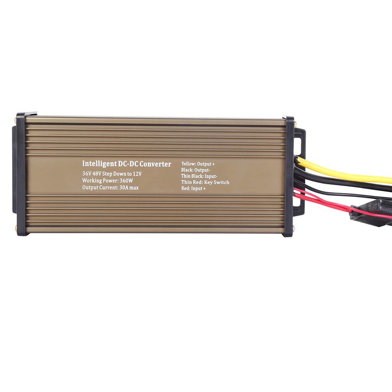 Pro Chaser DC-DC Golf Carts RVs 48V 36V Volt Voltage to 12V Step Down Voltage Reducer Regulator for Headlights Taillights Solar Panels Radios (30A 360W) - Image 1